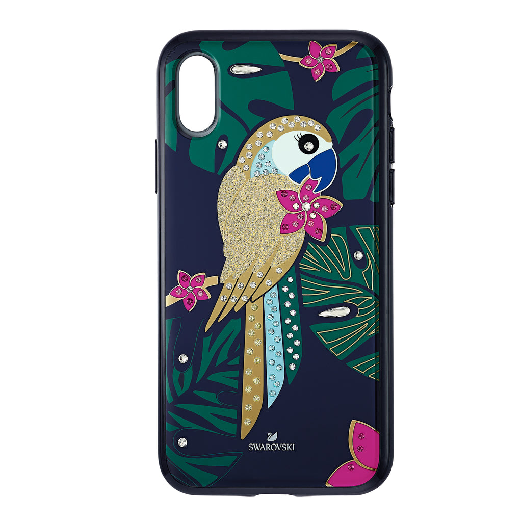 Funda para smartphone con protección rígida Tropical Parrot, iPhone® X/XS