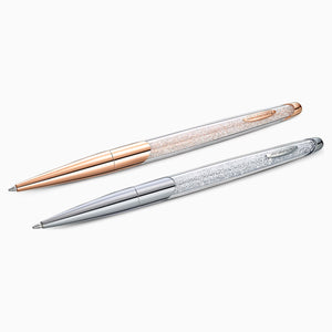 Set de bolígrafos Crystalline Nova, blanco, combinación de acabados metálicos